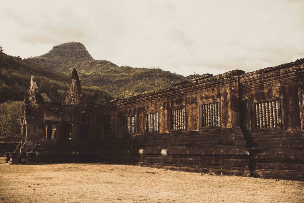 Vestige du site Champasak