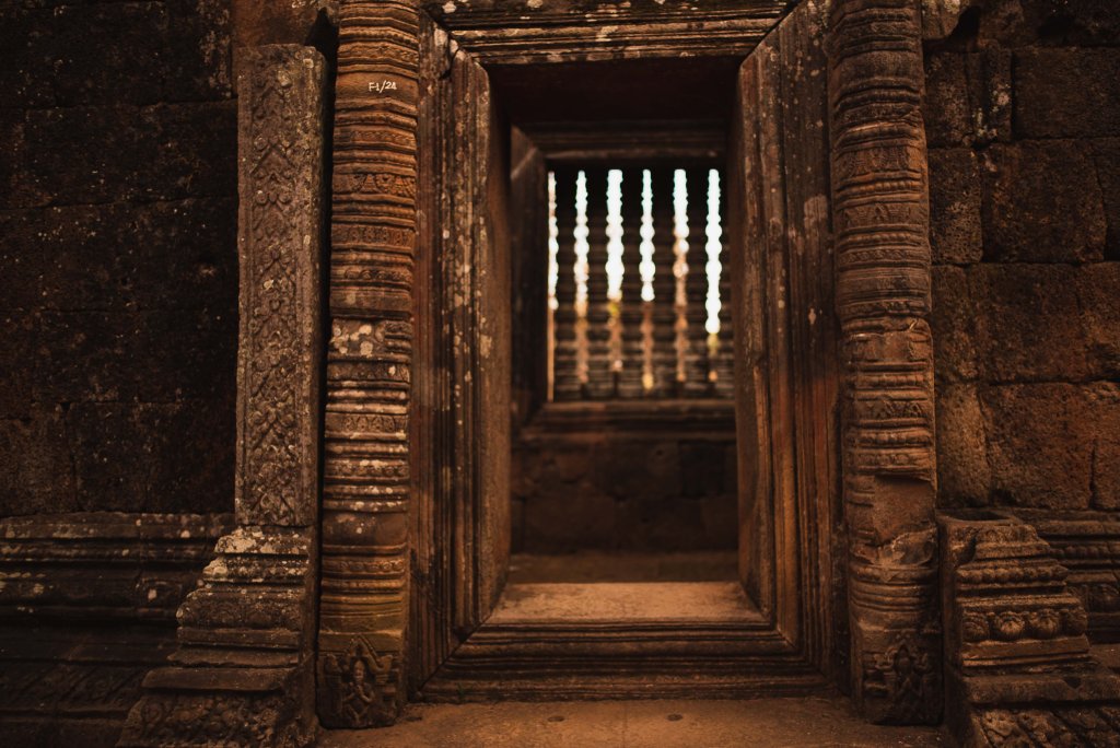 Vestige du site Champasak