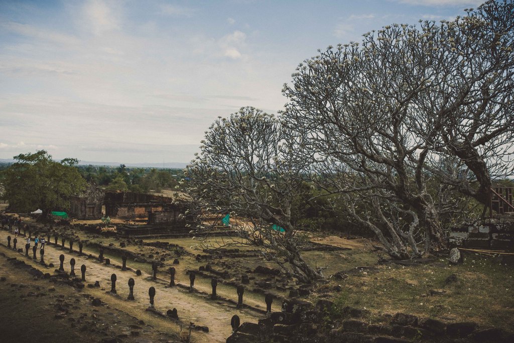 Vue sur le site de Champasak