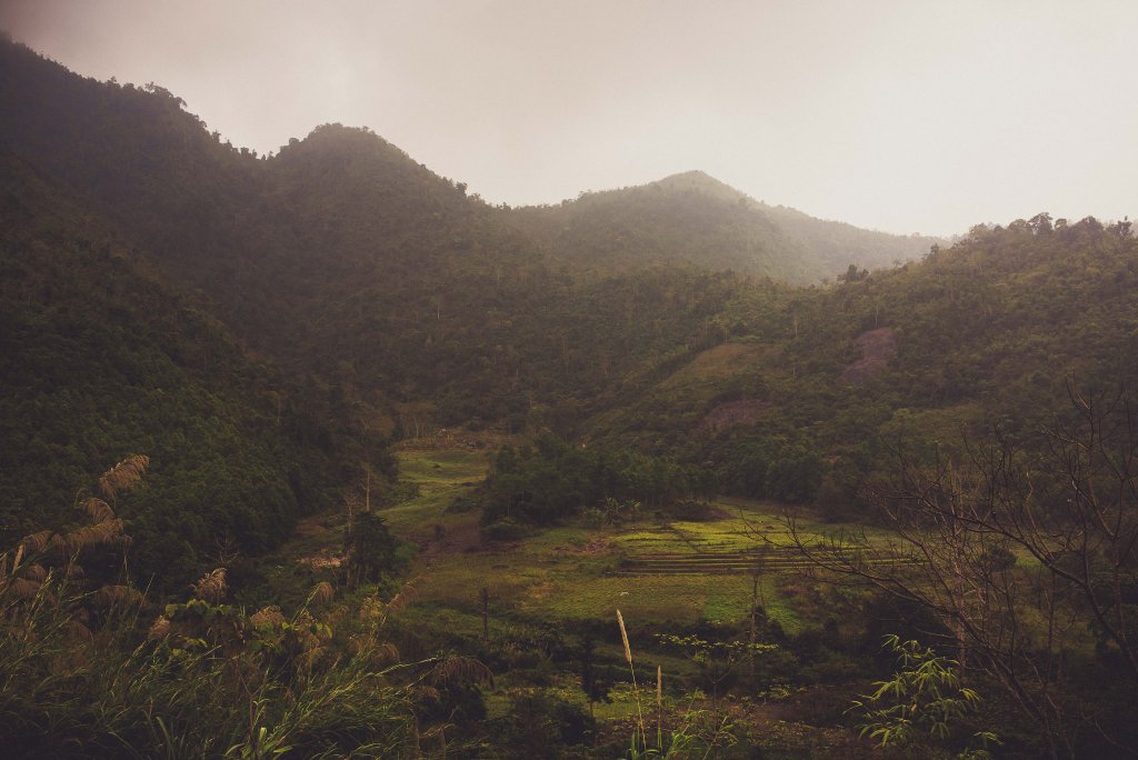 Les montagnes et les rizières à Ha giang