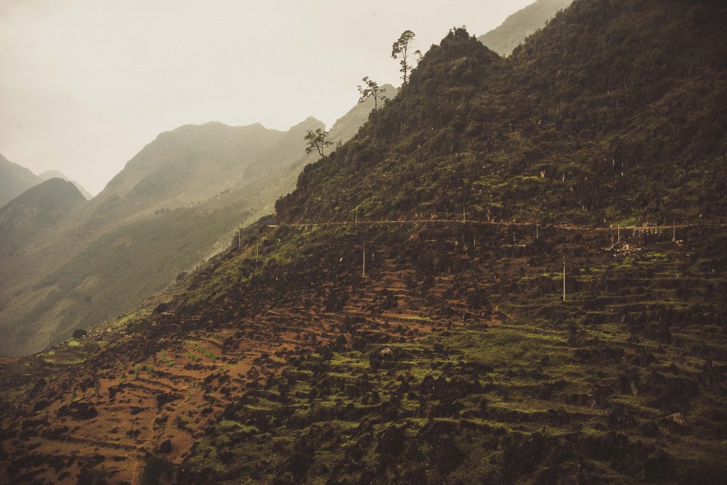 Les montagnes à Ha Giang