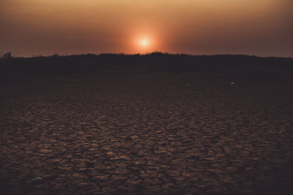 Couché de soleil sur le Mékong