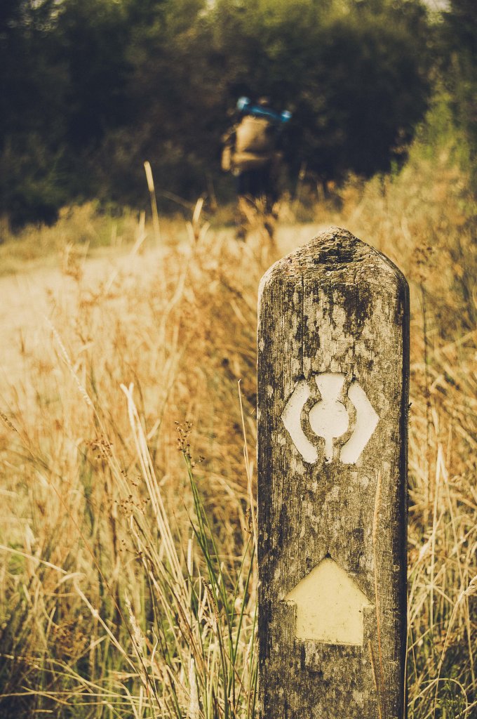 Randonneur sur le sentier